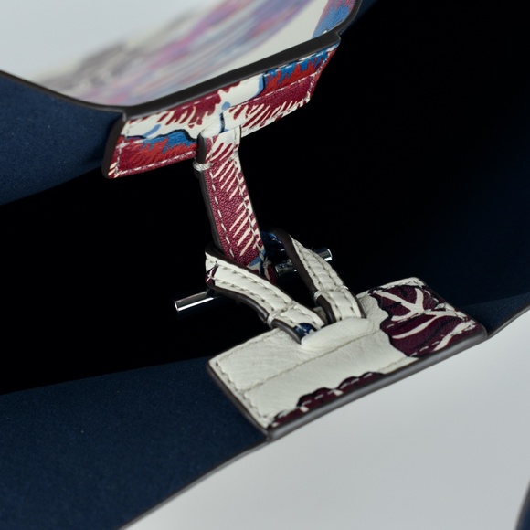 Tory Burch Rory Printed Tote In Multi Happy Times - Picture 13 of 16